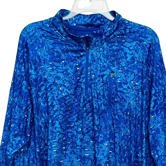 Silver Bait Fishing Men’s Shirt Sz XL 1/4 Zip Vented/Mesh/Back Blue Zip/Pocket - Picture 7 of 12